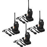 4 Pz Radios Walkie Talkie Recargable, Con Manos Libres