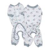 Pijama Para Mascotas Zack & Zoey, Grande, Gris Claro