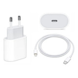 Carreg.fonte 20w C Apple 8plus Até 15pro  Acomp Cabo Ligth 