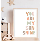 Lámina Imprimible 20x30 - Frases You Are My Sunshine