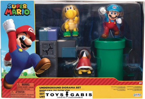 Diorama Super Mario Set De Juego Con Figuras Interactivas
