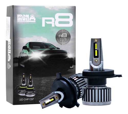 Kit X10 Juegos De Led R8 Creed Led H4 Csp Sin Cooler 60000 