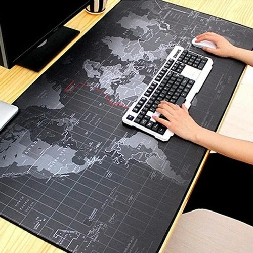 Alfombrilla De Ratón Grande Para Teclado, Escritorio, Mapa D