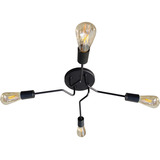 Luminária Sputnik Aquarius 4 Braços Sala Quarto Preto/preto Cor Preto 110v/220v