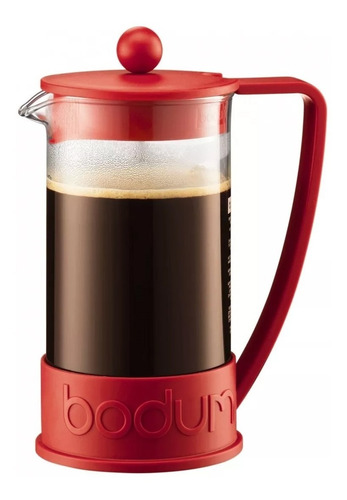 Bodum Cafetera Roja Brazil 8 Pocillos Tazas Café