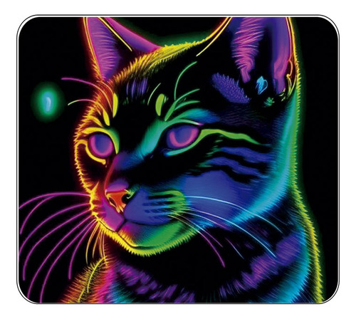 Mousepad Gato Gatito Colores Regalo Personalizado 1441