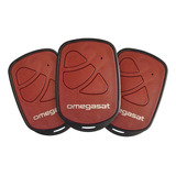 Kit 3 Controles Tx Link Omegasat - Vermelho