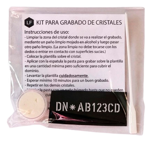 Kit Para Grabado De Cristales