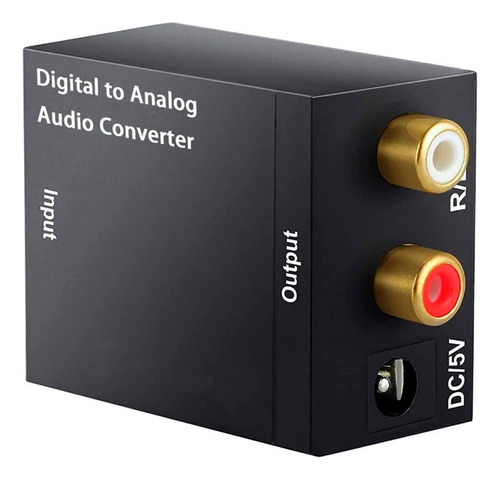 Convertidor Audio Digital Coaxial Toslink A Rca Analógico