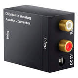 Convertidor Audio Digital Coaxial Toslink A Rca Analógico