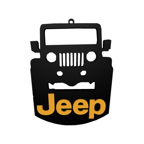 Emblema Jeep Colgante Espejo Retrovisor Foto 2
