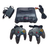  N64 Funtastic Smoke Black C/2 Controles / N64 / *gmsvgspcs*