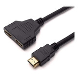 Cabo Divisor Hdmi Splitter 1080p Duplicador De Imagem 1x2