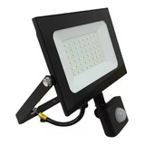 Reflector Led 50w Con Sensor 6500k Luz Fria 1408m