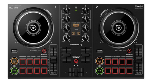 Controlador Dj Pioneer Ddj-200 Consola 2 Canales Bluetooth