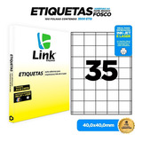 Etiqueta Adesiva A4 40,0mm X 40,0mm Caixa Com 100 Folhas Cor Branco Desenho Impresso Nenhum