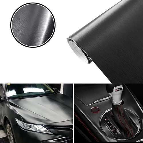 Vinil Para Autos Película De Metálicas Cepillado 3dbrillante