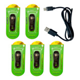 Kit C/ 5 Cabos Usb Carregador Fast Charge 25w Tipo C Atacado