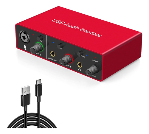 Interfaz De Audio Usb (resolucion 24bit/dac48 Khz/adc96 Khz)