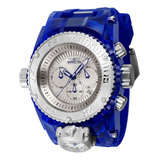 Reloj Invicta 43108 Acero Azul Hombres Color Del Bisel Plateado Color Del Fondo Plateado