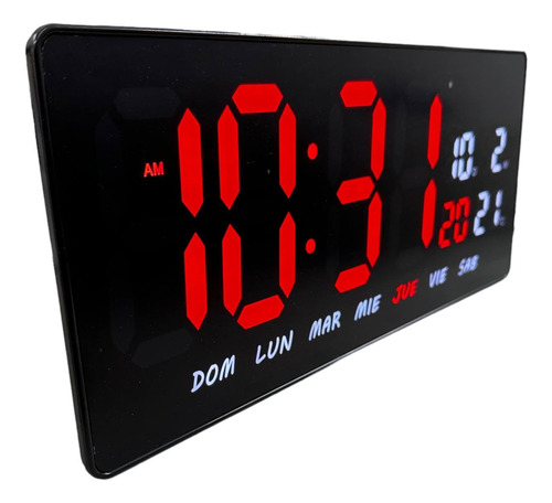 Reloj Led Digital Calendario De Pared 3615 