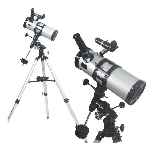 Telescópio Equatorial Newtoniano 114mm 3 Oculare Sr4 K10 K25