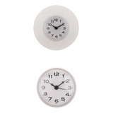 Set De 2pcs Reloj De Ducha De Baño De Cocina A Prueba De