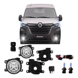 Kit Farol Auxiliar Renault Master 2023 2024 Botão Modelo Ori