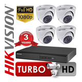 Kit Dvr Seguridad 8ch Hikvision 1080p + 4 Camaras Martinez