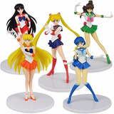 Sailor Moon Figura Scouts Senshi Coleccion Anime Manga 5pz