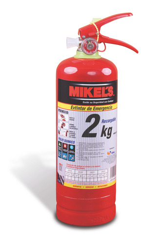 Extintor De Emergencia 2kg Recarbable Mikels