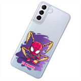 Funda Para Galaxy Spiderman Marvel Personalizada Tu Nombre