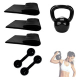 Kit Fortalecimento Halter 04kg+kettlebell 4 Kg+ 3 Colchonete