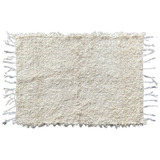 Capacho Tapete Boho Felpudo Cru 0,80 X 0,50 Cm