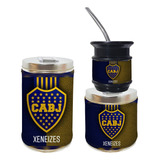 Set Matero 3 Piezas Amny Boca Juniors 3 Excelente Calidad