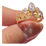 Anillo Corona Princesa Rapunzel Mini Corona Enredados