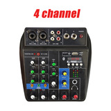 Mesa De Som Mixer 4 Canais Bluetooth Usb Mixer Mp3 Digital