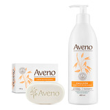 Aveno Set Limpieza Hidratacion Emulsion 400ml + Jabon 120gr