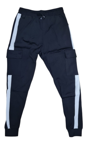  Pantalón Buzo Joggers Franja Mujer