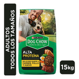 Alimento Perro Seco Dog Chow® Adulto Alta Proteína 15kg