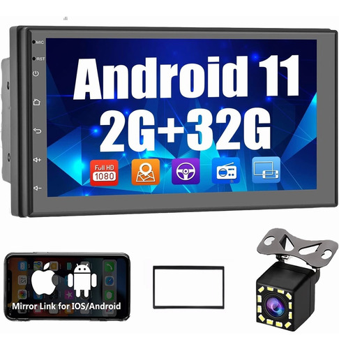 Autoestéreo Android 7'' Wifi 2g+32g Bluetooth Mirrorlink Gps