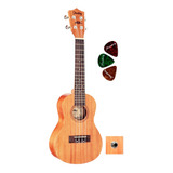 Ukulele Shelby Concert Su23m Mogno Fosco Eletrico + Brinde