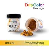 Colorante Comestible Polvo Brillante Oro 24 Drip Color 