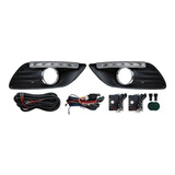 Parrilla P/faro Niebla C/leds Ford Focus 09-11 Generica