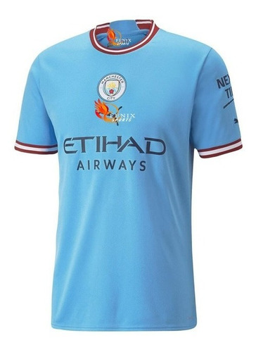 Camisa Manchester City Home 22/23 Torcedor Masculina - Azul