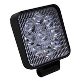 Faro Led Moto 10-30v 27w 9 Leds Blanco Fija Y Estrobo