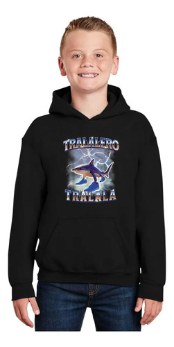 Sudadera Niño Niña Hoodie Brainrot Tralalero Tralala 001200