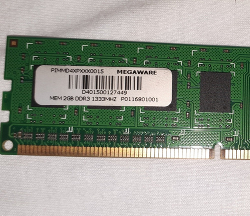 Memória Megaware 2gb Ddr3 1333mhz Pimmd4xpxxx0015 Foto Reais