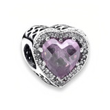 Charm Corazones Brillantes Pulsera Pandora Amor Enamorados