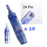 Set De 10 Agujas De 24 Pin O Puntas Para Dr Pen Modelo A1